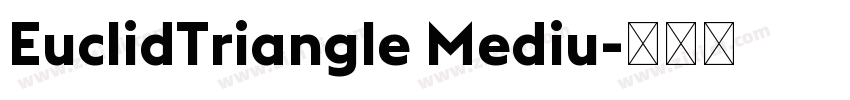 EuclidTriangle Mediu字体转换